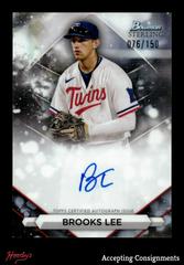 Brooks Lee [Refractor] Baseball Cards 2023 Bowman Sterling Prospect Autograph Prices
