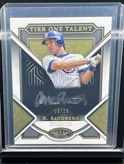 Ryne Sandberg [Silver Ink] #T1A-RS Baseball Cards 2023 Topps Tier One Autographs Prices