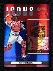 Yadier Molina [Spectrum Blue] Baseball Cards 2022 Panini Absolute Icons Prices