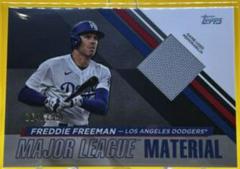 Freddie Freeman [Black] Baseball Cards 2024 Topps Major League Material Prices