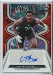 Cam Taylor Britt [Psychedelic] #25 Football Cards 2022 Panini Spectra Rookie Autographs Prices