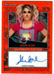 Alexa Bliss [Orange Refractor] Wrestling Cards 2021 Topps Chrome WWE Autographs Prices