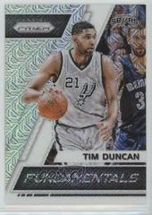 Tim Duncan [Mojo Prizm] #1 Basketball Cards 2017 Panini Prizm Fundamentals Prices