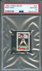 Ron Gant Baseball Cards 1992 Topps Micro Prices