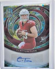 Clayton Tune #36 Football Cards 2023 Panini Spectra Rookie Autograph Neon Splatter Prices