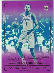 Victor Wembanyama [Purple] #22 Basketball Cards 2023 Panini Recon Vector Prices