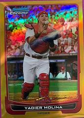 Yadier Molina [Gold Refractor] #78 Baseball Cards 2012 Bowman Chrome Prices