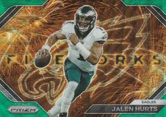 Jalen Hurts [Green Wave] #F-1 Football Cards 2023 Panini Prizm Fireworks Prices