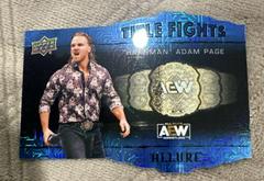 Hangman Adam Page [Blue] #TF-1 Wrestling Cards 2022 Upper Deck Allure AEW Title Fights Prices