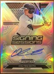 Colten Keith #SS-CK Baseball Cards 2021 Panini Prizm Draft Picks Signing Sessions Autographs Prices