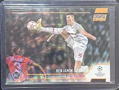 Benjamin Sesko [Orange Refractor] Soccer Cards 2021 Topps Chrome UEFA Champions League Prices