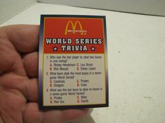 World Series Trivia #3 Baseball Cards 1990 Score McDonald's Prices