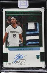 Ziaire Williams [Green] Basketball Cards 2021 Panini One and One Rookie Jersey Autographs Prices