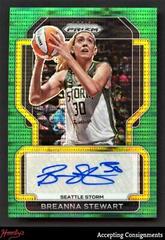Breanna Stewart [Green Pulsar] #SG-BST Basketball Cards 2022 Panini Prizm WNBA Signatures Prices