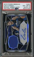 Luka Doncic #LDC Basketball Cards 2018 Panini Obsidian Rookie Jersey Autographs Prices
