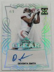 DeVonta Smith [Silver] #CA-DS2 Football Cards 2021 Leaf Trinity Clear Autograph Prices