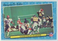 A Clean Steal by the Defense [1986 schedule] #72 Football Cards 1986 Fleer Team Action Prices