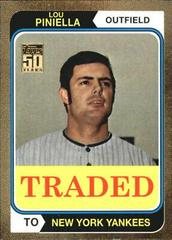 Lou Piniella [1974 Reprint Gold] #T108 Baseball Cards 2001 Topps Traded Prices