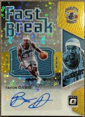 Baron Davis [Gold] Basketball Cards 2021 Panini Donruss Optic Fast Break Signatures Prices