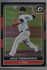 Jose Fernandez [Black] Baseball Cards 2016 Panini Donruss Optic Prices