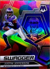 Justin Jefferson [Silver] #SW-14 Football Cards 2022 Panini Mosaic Swagger Prices