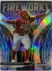 Christian Franklin #F-CF Baseball Cards 2021 Panini Prizm Draft Picks Fireworks Prices