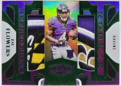 Zay Flowers [Green] #RR-11 Football Cards 2023 Panini Plates and Patches Rookie Reflections Prices