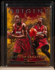 Shaquille O'Neal , Dwyane Wade [Gold] #22 Basketball Cards 2022 Panini Origins Roots Of Greatness Prices
