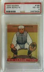 John Schulte Baseball Cards 1933 Goudey Prices