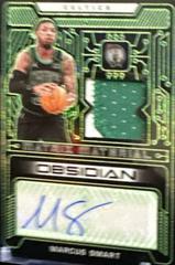 Marcus Smart [Green] Basketball Cards 2021 Panini Obsidian Matrix Material Autographs Prices