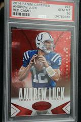 Andrew Luck [Red Camo] #42 Football Cards 2014 Panini Certified Prices