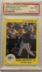 Ken Griffey Jr. [All Star Stats] #38 Baseball Cards 1992 Star Platinum Edition Prices