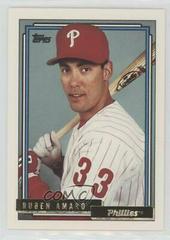 Ruben Amaro [Gold] Baseball Cards 1992 Topps Traded Prices