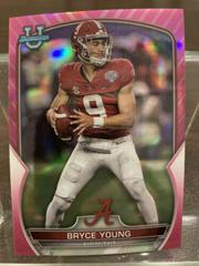 Bryce Young [Pink] #1 Football Cards 2022 Bowman Chrome University Prices