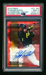 Starling Marte [Red Refractor] #FA-SM Baseball Cards 2016 Topps Finest Autographs Prices