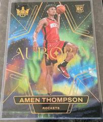 Amen Thompson #1 Basketball Cards 2023 Panini Court Kings Aurora Prices
