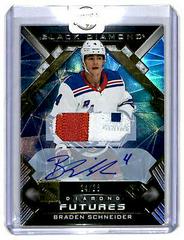 Braden Schneider [Premium Relic Autograph] #BDF-BS Hockey Cards 2022 Upper Deck Black Diamond Futures Prices