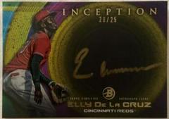 Elly De LA Cruz [Gold Rainbow] #ISS-ED Baseball Cards 2022 Bowman Inception Silver Signings Autographs Prices