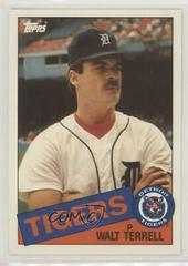 Walt Terrell #119T Baseball Cards 1985 Topps Traded Prices