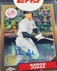 Aaron Judge [Orange Autograph] Baseball Cards 2022 Topps Silver Pack 1987 Chrome Prices