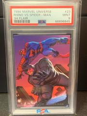 Rhino VS Spider-Man #23 Marvel 1994 Flair Prices
