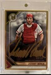 Johnny Bench [Gold] Baseball Cards 2023 Topps Museum Collection Framed Autographs Prices
