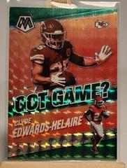 Clyde Edwards-Helaire [Green Prizm] Football Cards 2021 Panini Mosaic Got Game Prices