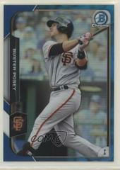 Buster Posey [Blue Refractor] #100 Baseball Cards 2015 Bowman Chrome Prices