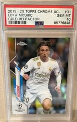Luka Modric [Gold Refractor] Soccer Cards 2019 Topps Chrome UEFA Champions League Prices