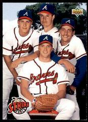 Greg Maddux, John Smoltz, Steve Avery, Tom Glavine [Gold Hologram] Baseball Cards 1993 Upper Deck Prices