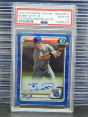 Bobby Witt Jr. #BSPA-BWJ Baseball Cards 2020 Bowman Sapphire Autographs Prices