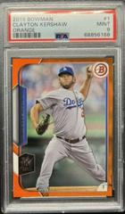 Clayton Kershaw [Orange] Baseball Cards 2015 Bowman Prices
