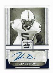 Jahan Dotson [Navy] Football Cards 2022 Leaf Ultimate Draft Portrait Autographs Prices