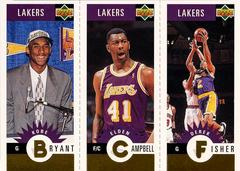 Bryant/Campbell/Fisher [Gold] #L1 Basketball Cards 1996 Collector's Choice Lakers Team Set Prices